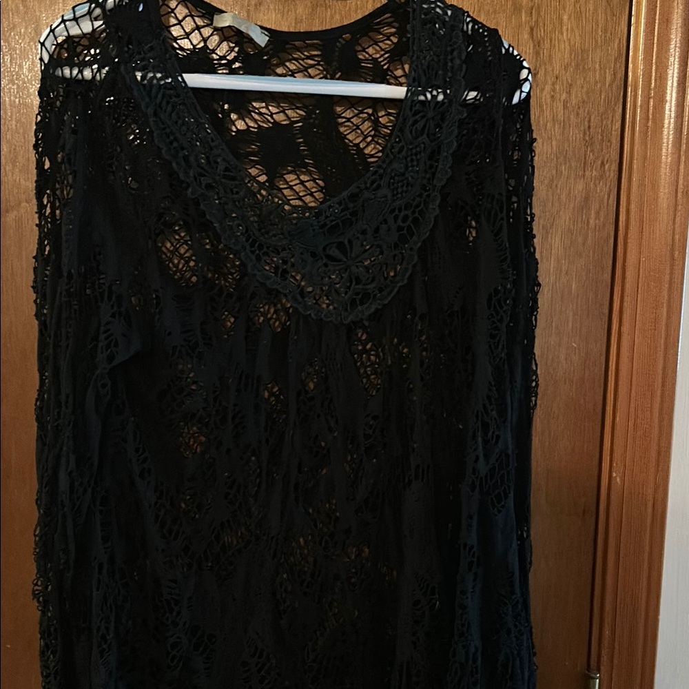 Bella Amore Black Lace Tunic